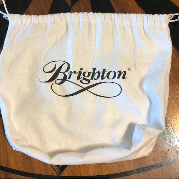 BRIGHTON Brown Leather and Nylon Crossbody Bag and Dustbag - Picture 12 of 13